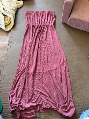 Rolla Coster Strapless Maxi Dress in Dusty Rose